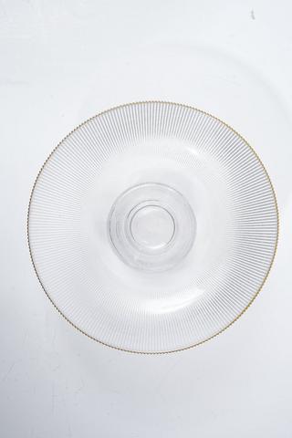Metallic Rim Cake Stand