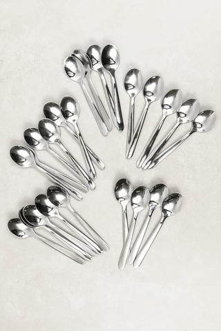 24 Piece Stainless Steel Essential Teaspoon Set