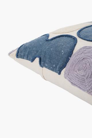 Extra Premium Textured Rope Drops Feather Filled Scatter Cushion, 60x60cm