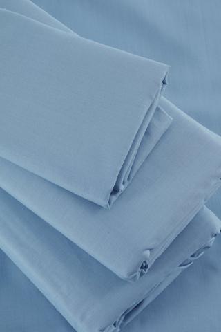 144 Thread Count Extra Length Extra Depth Fitted Sheet, 37cm