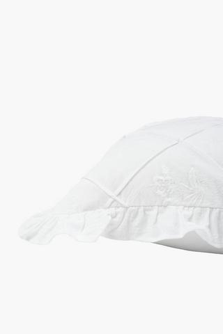 Premium Cotton Floral Frill Scatter Cushion Cover, 60x60cm