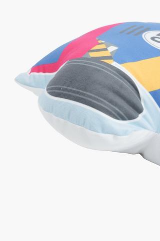 Cameroon Racer Shaped Cushion, L55xw34cm