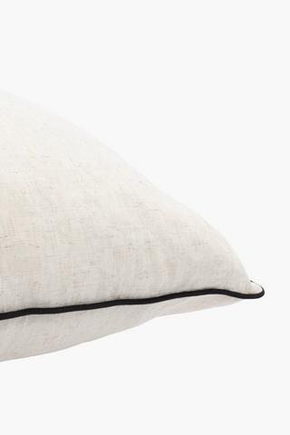 Plain Piping Detail Scatter Cushion Cover, 60x60cm