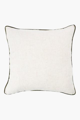 Plain Piping Detail Scatter Cushion Cover, 60x60cm