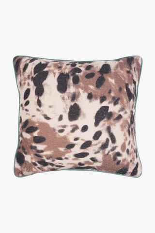 Printed Karasimbi Leopard Scatter Cushion, 50x50cm