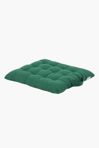 Plain Cotton Chair Pad, 40x40cm