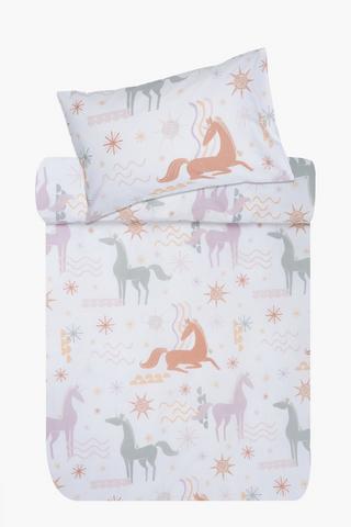 Polycotton Zendaya Unicorn Duvet Cover Set