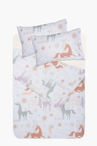 Polycotton Zendaya Unicorn Duvet Cover Set