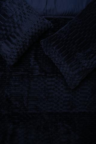 Plush Ribbed Comforter Set