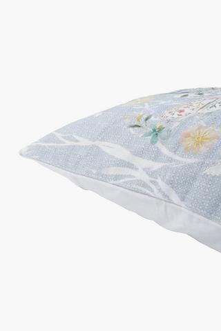 Extra Premium Embroiderd Bees Feather Filled Scatter Cushion, 60x60