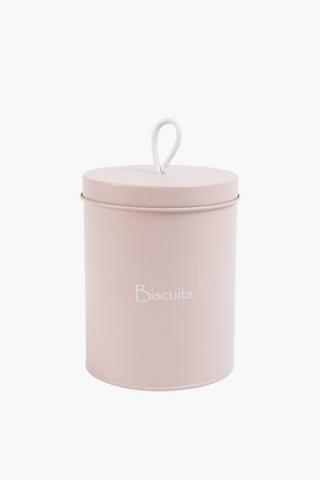 Galvanised Heart Biscuit Tin