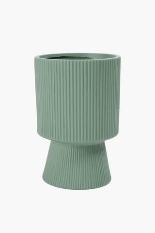 Chalice Ribbed Planter, 20x30cm