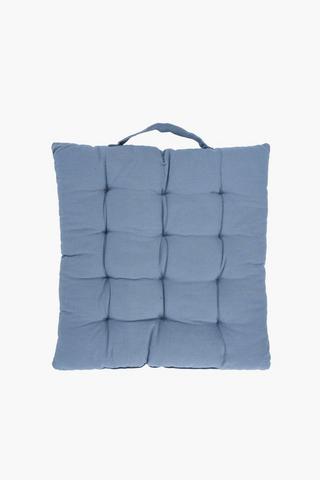 Plain Cotton Chair Pad, 40x40cm