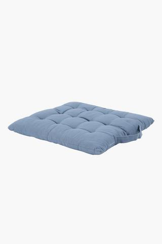 Plain Cotton Chair Pad, 40x40cm