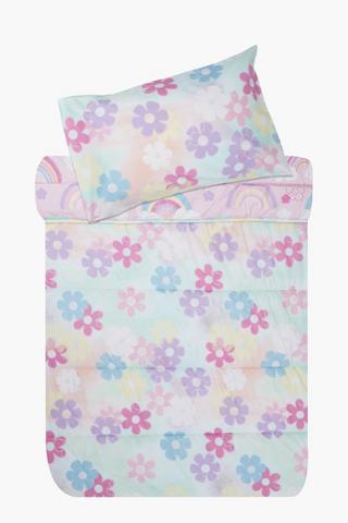 Soft Touch Dee Daisy Glow In The Dark Reversible Comforter Set