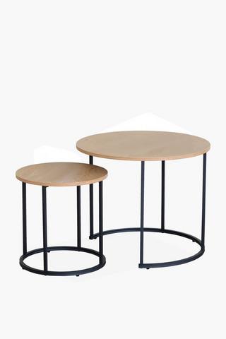 Round Nested Side Table Set