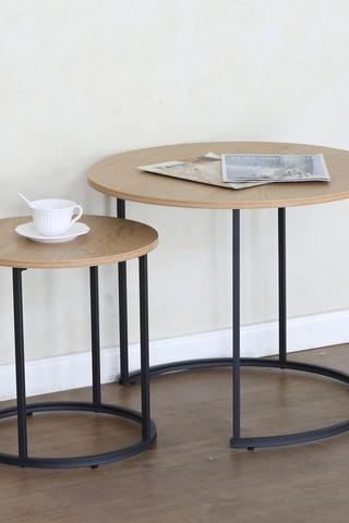 Round Nested Side Table Set