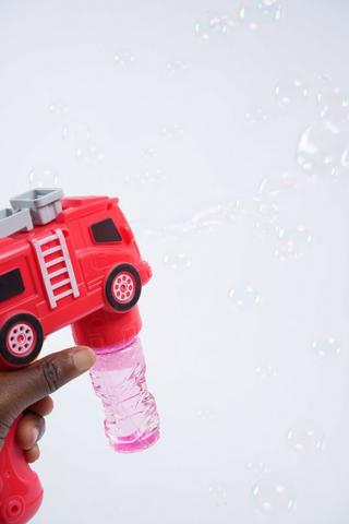 Fire Engine Bubble Gun Toy