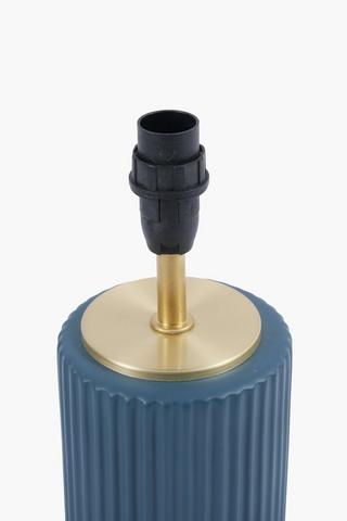 Fluted Ceramic Lamp Base, E14