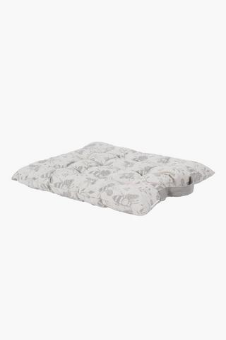 Alden Bee Cotton Chair Pad, 40x40cm