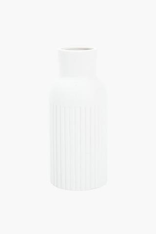 Stripe Ceramic Bottle Vase, 9x20cm