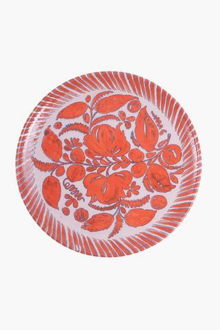 Lotus Floral Dinner Plate