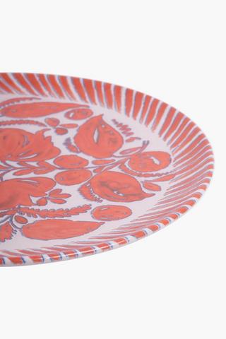 Lotus Floral Dinner Plate