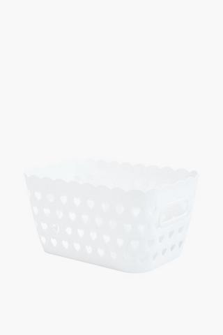Heart Utility Storage Basket, L29xw20xh15cm