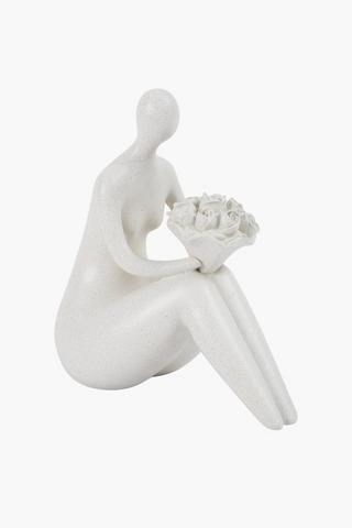 Bouquet Lady Statue, 23x25cm