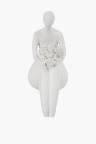 Bouquet Lady Statue, 23x25cm