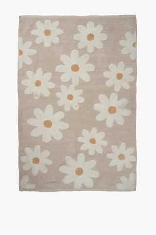 Jacquard Daisies Rug, 120x180cm