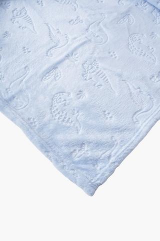 Dino Embossed Fleece Blanket
