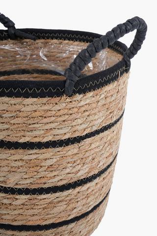 Stripe Basket Planter, 32cm