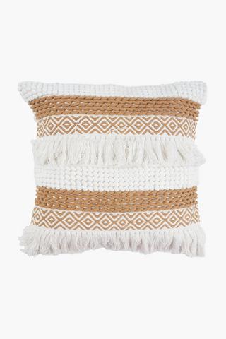 Extra Premium Textured Marlow Feather Filled Scatter Cushion, 60x60cm