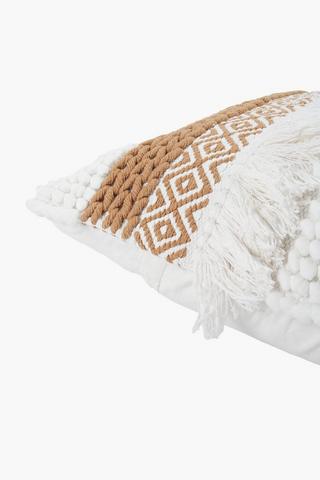 Extra Premium Textured Marlow Feather Filled Scatter Cushion, 60x60cm