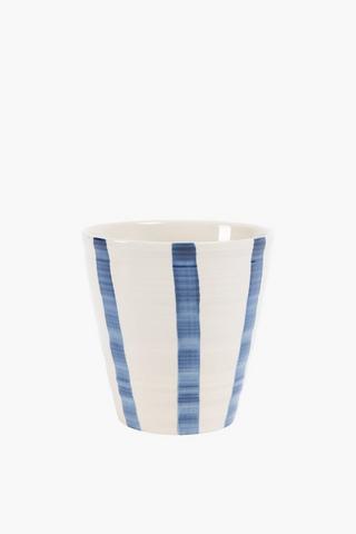 Royal Stripe Planter, 14cm