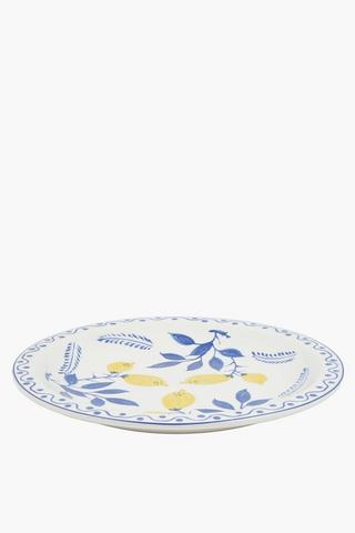 Delft Lemons Decor Tray, 36.5x5cm