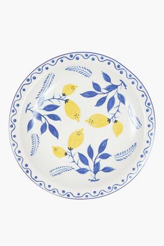 Delft Lemons Decor Tray, 36.5x5cm