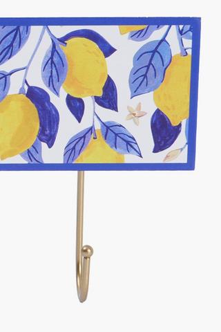 Delft Lemons 4 Wall Hook, 38x18cm