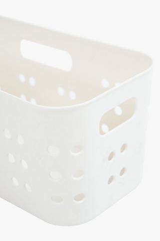 Utility Storage Basket With Handle Small, L28xw12xh11cm
