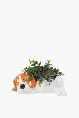 Greenery In Beagle Pot, 20x17cm