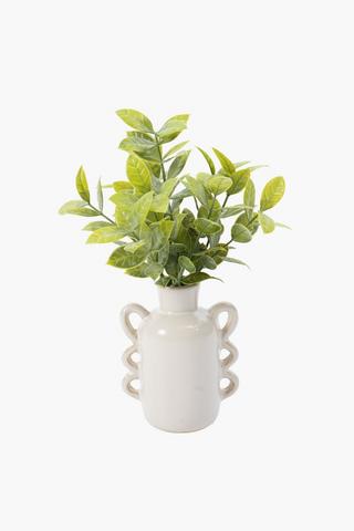 Greenery In Belly Vase, 8x22cm