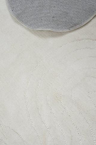 Chenille Knit Scalloped Rug, 120x180cm