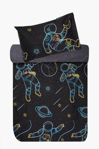 Soft Touch Space Astronaut Duvet Cover Set