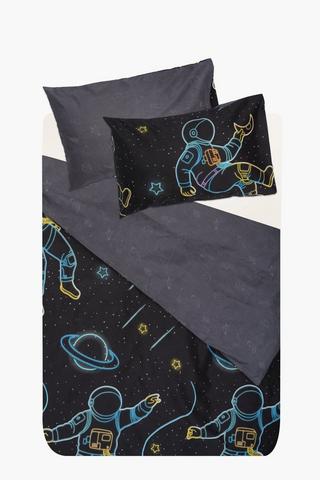 Soft Touch Space Astronaut Duvet Cover Set