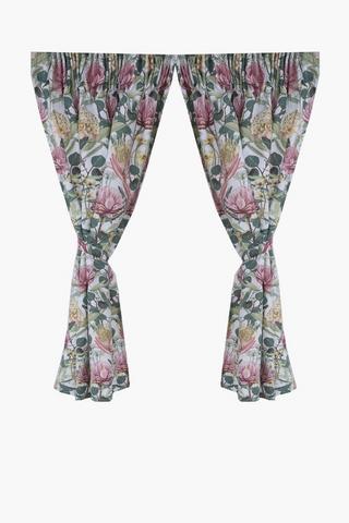 2 Pack Kathy Protea Cafe Curtain, 110x120cm