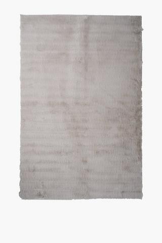 Faux Fur Ava Wave Rug, 120x180cm
