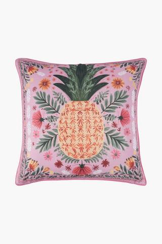 Extra Premium Printed Pineapple Scatter Cover Only, 60x60cm