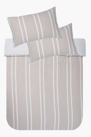 Soft Touch 3d Stripe Duvet Cover Set