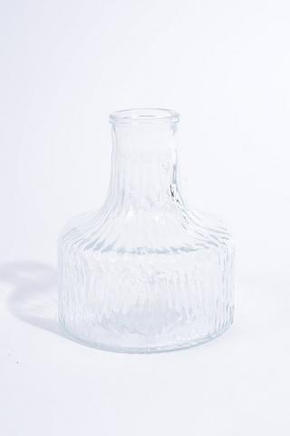 Glass Wave Vase, 11x13cm